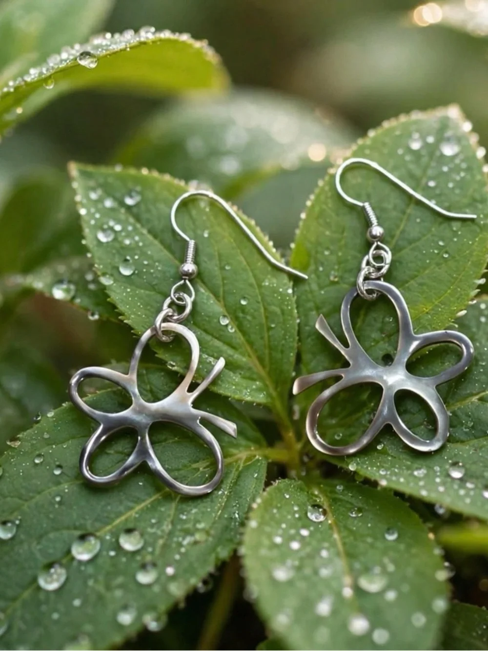 Black lip Shell Butterfly Earrings